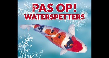 Pas op! Waterspetters 97 sanke waakbord met een gekleurde achtergrond