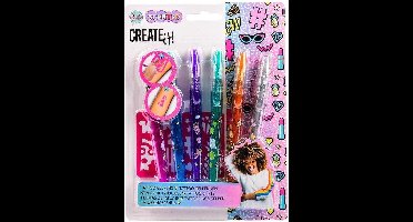 Create It! Tattoo-gelpen Meisjes 12 Cm 7-delig