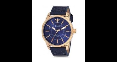 Mooi heren horloge- blauw-goudkleurig.neon wijzers-Q888J802Y