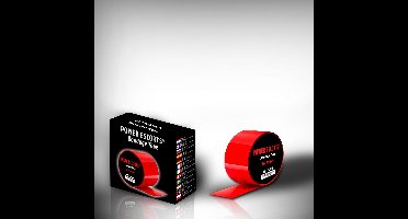 Power Escorts Bondage Tape 15 Meter - Rode Fetish Tape - Zelfklevend zonder Lijmresten - BR176 Red - Luxe Cadeaubox