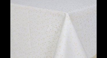 Damast Tafelkleed, 'Rio', Goud, De Witte Lietaer, 200x140cm