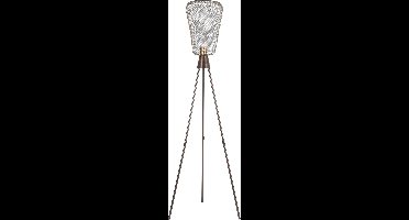 Mica Decorations Naud Vloerlamp - H130 x Ø24 cm - Metaal - Koper
