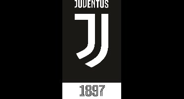 Carbotex Strandhanddoek Juventus 70 X 140 Cm Katoen Zwart/wit