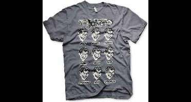 DC Comics Batman Heren Tshirt -M- The Many Moods Of The Joker Grijs