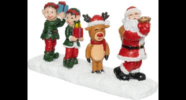 Santon voor dorp, 3 figuren, H 6,5 cm