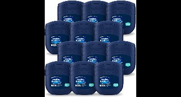 12 x Vaseline Men – Petroleum Jelly – Cooling – 250 ml - Voordeelverpakking - 12 stuks