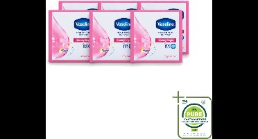 6 x Vaseline - Healthy Bright - Zeeptablet - Reinigend & Verzorgend - 3x75 ml - Grootverpakking - Vaatwasstrips - Zeep - Huidverzorging - Reiniging - Gezondheid - Handen