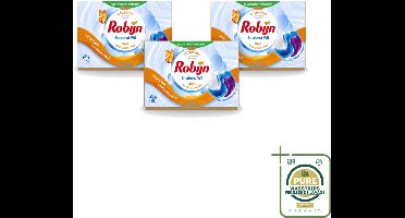 3 x Robijn – 3-in-1 Wascapsules – Stralend Wit – 15 capsules - Wasstrips - 3-in-1 Wascapsules - Stralend Wit Was - Witte Was - Wascapsules - Wasverzachter