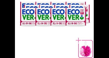 12 x Ecover - Vaatwastabletten All-in-One - Lemon & Mandarin - 72 Tabs - Bulkverpakking - Vaatwastabletten - Douchemop - Natuurlijke reiniging