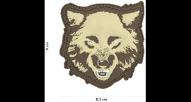 101 Inc Embleem 3D Pvc Wolf Coyote  9055