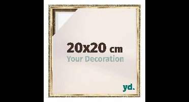 yd, Baklijst 20x20 cm Goud Antiek - Lijst voor Canvasdoek - MDF Lyon