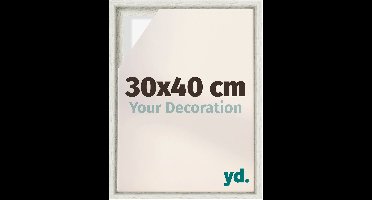 yd, Baklijst 30x40 cm White Wash - Lijst voor Canvasdoek - MDF Lyon