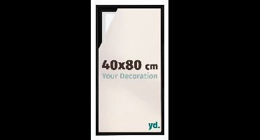 yd, Baklijst 40x80 cm Zwart Mat - Lijst voor Canvasdoek - MDF Lyon
