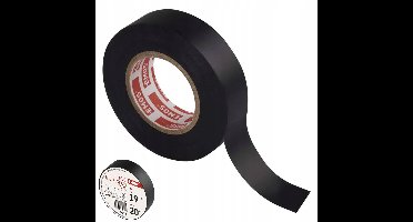 PVC Isolatietape Zwart 19 mm x 20 m - EMOS