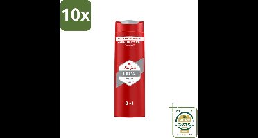 10 x Old Spice - Original - Douchegel 3-in-1 - Reinigt, Verfrist & Verzorgt - 400 ml - Wasstrips - Douchegel - 3-in-1 - Reinigen - Verfrissen - Verzorgen