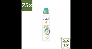 25 x Dove – Deodorant Spray – Peer & Aloe Vera – 150 ml - Wasstrips - Anti-transpirant Spray - Zweetvermindering - Deodorant Spray - Peer En Aloë Vera - Huidbescherming