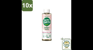 10 x Happy Earth – Face & Body Oil – 100% Natuurlijk Baby & Kids – 150 ml - Wasstrips - Babyolie - Gezichtsolie - Lichaamsoil - Natuurlijke Huidverzorging - Gevoelige Huid