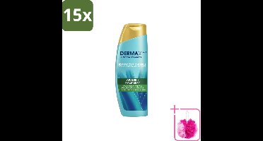 15 x Head & Shoulders - Shampoo - DermaXpro - Kalmeert - 225ml - Bulkverpakking - Kwaliteit - Douchemop - Prijs