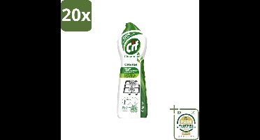 20 x Cif Cleanboost - Original - Poetsmiddel - 750 ml - Wasstrips - Schoonmaakmiddel - Reinigingscrème - Hardnekkig Vuil - Vlekken Verwijderen - Streepvrij