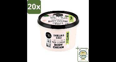20 x Organic Shop - Organic Camellia & 5 Oils Body Cream - Verzachtend en Hydraterend - 250 ml - Wasstrips - Huidverzorging - Hydraterende Crème - Verzachtende Crème - Droge Huid - Natuurlijke Crème