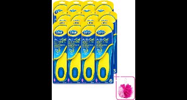 12 x Scholl - Inlegzolen - ActivGel - Maat 35.5 - 40.5 - 1 Paar Inlegzolen - Bulkverpakking - Inlegzolen voeten - Douchemop - Voetcomfort