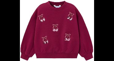 Mayoral - Embroidered pullover - 74 Cherry - Maat 134