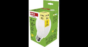 EMOS LED-lamp Filament G95 / E27 / 7,8 W (75 W) / 1055 lm / warmwit, ZF2D52