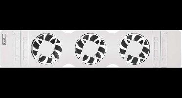 EMOS MONO-ventilator voor onder de radiator, wit, P56PR1
