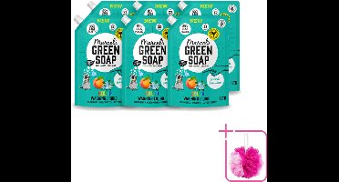 6 x Marcel's Green Soap - Vloeibaar Wasmiddel - Kleur - Navulling - Perzik & Jasmijn - Effectief & natuurlijk - 23 Wasbeurten - 1 liter - Bulkverpakking - Wasmiddel - Douchemop - Natuurlijk wasmiddel