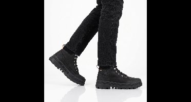 Palladium Troopercuff WP+ Waterproof - Heren Laarzen Leer Boots Zwart 09545-008-M , Maat: EU 42.5 UK 8.5
