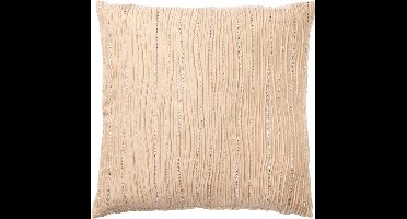 Dutch Decor Kussenhoes Padova - 43x43 cm - Champagne - zonder binnenkussen - met glitters