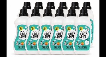12 x Marcel's Green Soap - Wasverzachter - Perzik & Jasmijn - Zachte frisheid - 30 Wasbeurten - 750 ml - Voordeelverpakking - 12 stuks