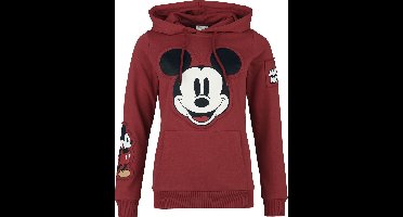 Mickey Mouse Smile Dames Trui met capuchon - rood - S