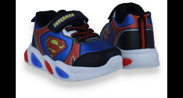 Superman Jongens Sneaker Met Lichtjes | Blauw | Maat: 32