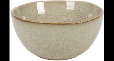 Cookinglife Soepkommen Sabi - Kommen 6 Stuks - Soup Bowls - Aardewerk Beige Vaatwasserbestendig - Ø 15 cm