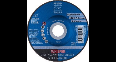 PFERD TOOLS AFBR.SCH. E 125-7 SGP WHISPER STEELOX