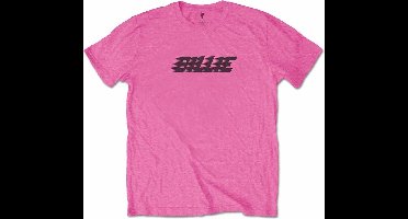 Billie Eilish - Racer Logo & Blohsh Heren T-shirt - XL - Roze