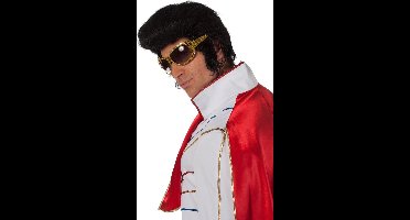 Elvis pruik zwart