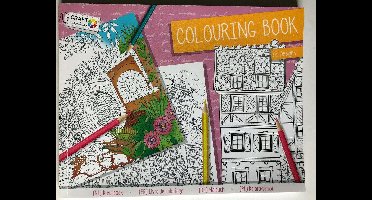 Kleurboek voor volwassenen - steden en natuur - 72 Designs