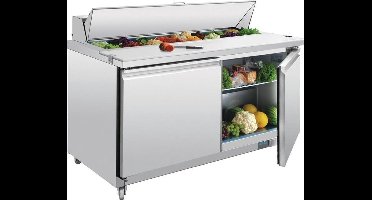 Polar U-serie 2-deurs gekoelde saladette 527L