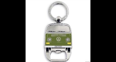 BRISA VW Collection - Volkswagen sleutelhanger accessoire sleutelhanger met bierflesopener in T2 Bulli Bus design (groen)