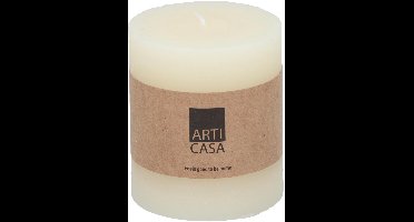 Arti Casa Rustieke Stompkaars - Ø7x8cm - Creme - Ongeparfumeerd - Gemaakt Van Paraffine - Sfeervolle Warme Uitstraling - Langdurige Brandtijd - Ideaal Voor Elk Interieur In Huis