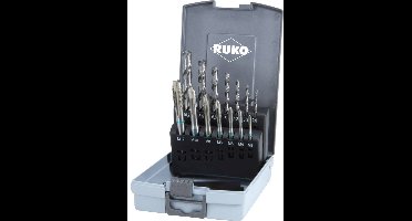 RUKO 245048RO Machinetapboorset 14-delig Metrisch DIN 371, DIN 376 HSS 1 set(s)