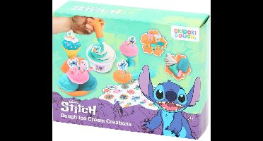 Lilo & Stitch Klei IJsjes Maker Set – Inclusief Boetseerklei, IJslepels, Spuitmonden & Accessoires – Disney Knutselset voor Kinderen – Creatief Speelgoed – Tropische IJscoupes van Klei – Niet Giftig – Vanaf 3 Jaar – Stitch Speelgoed Cadeau