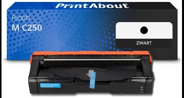 PrintAbout huismerk Toner M C250 (408352) Zwart geschikt voor Ricoh