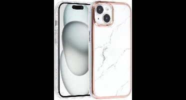 UNIQ Accessory Back Cover - Apple iPhone 15 - Marble - Schokabsorberend - Elegant Design