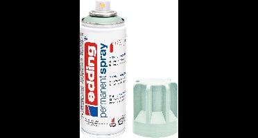 edding 5200 spuitverf in spuitbus - mellow mint mat - 1 stuk - 200 ml verf - direct dekkend – 0,7-1 m2 oppervlak - acrylverf voor het lakken en versieren van glas, metaal, hout, keramiek, kunststof, canvas - permanent spray, verfspray