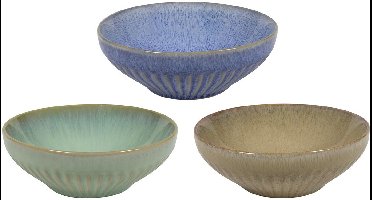Cookinglife Soepkommen Aqua Maris - Kommen Set Van 6 - Soup Bowls - Aardewerk Aquamarijn Vaatwasserbestendig - Ø 16,5 cm