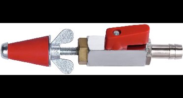ROTHENBERGER Gasproefstop, conisch, Gr.0 (3/8"-1/2"), met kraan - 351225