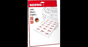 Kores transparante etiketstickers, 97 x 42,3 mm